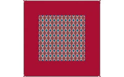 Bent Zip-Carpet Verbindbarer Teppich 250 X 250 Cm Oriental Red -Camping im Freien 251441 1777960 2