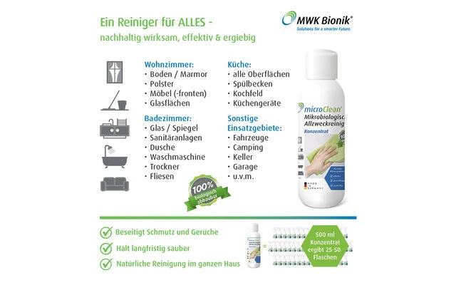 MWK Bionik MicroClean Berger Edition Mikrobiologischer Allzweckreiniger 500 Ml 3 MWK Bionik MicroClean Berger Edition Mikrobiologischer Allzweckreiniger 500 Ml