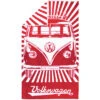 VW Collection T1 Bulli Strandtuch 160 X 90 Cm Rot / Weiß -Camping im Freien 393355 2858423