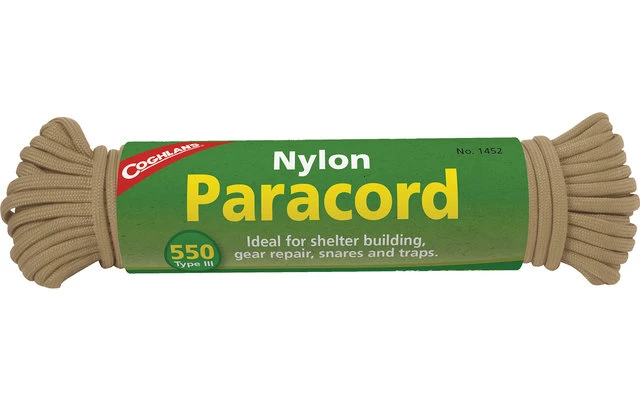 Coghlans Paracord Fallschirmseil 15,25 M Oliv 5 Coghlans Paracord Fallschirmseil 15,25 M Oliv – Bild 3