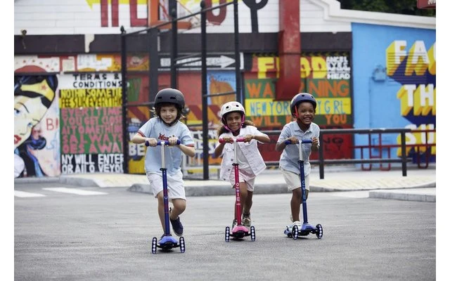 Micro Maxi Deluxe LED Kinder Kickboard Blau 7 Micro Maxi Deluxe LED Kinder Kickboard Blau – Bild 5