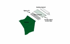 Outdoor Revolution Driveaway Universal Twin Befestigungskit 3 Meter -Camping im Freien 623039 4336283