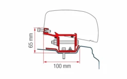 Fiamma Markisenadapter-Kit Renault Trafic L2 - Deep Black - LHD + RHD -Camping im Freien 627975 4417855