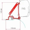 Fiamma Markisenhalterung-Kit Ducato/Jumper/Boxer High Roof ≥ 2006 -Camping im Freien 628235 4339579