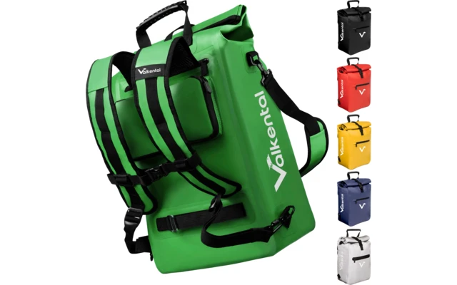 Valkental ValkOne 3-in-1 Fahrradtasche 25 Liter Grau-refklektierend 4 Valkental ValkOne 3-in-1 Fahrradtasche 25 Liter Grau-refklektierend – Bild 2