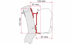 Fiamma Wingamm Oasi Markisenadapter Für Fiamma F45 230 Cm -Camping im Freien 661035 4521120