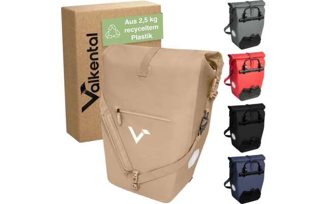 Valkental ValkOcean Gepäckträgertasche 28 Liter Schwarz 7 Valkental ValkOcean Gepäckträgertasche 28 Liter Schwarz – Bild 5