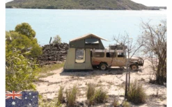 Gordigear Dachzelt 180 Plus Für 4 Personen Mit Vorzelt 180 X 320 Cm Grün -Camping im Freien 737414 4968809