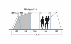 Outwell Avondale 5PA Tunnelzelt -Camping im Freien 737549 4971986