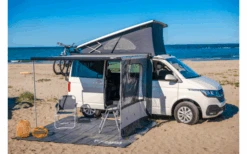 Fiamma F45s 260 Markise Für Rechtslenker VW T5/T6 Multivan/Transporter Tuchfarbe Royal Grey 260 Cm Gehäusefarbe Titanium -Camping im Freien 814982 5295278