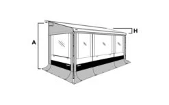Thule Seitenwand Set Safari Residence G3 6200 / 6002 -Camping im Freien 89469 608226